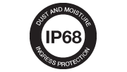 Защита от пыли и воды IP68