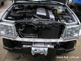 Установка лебедки WARN в оригинальный бампер Toyota Land Cruiser 100