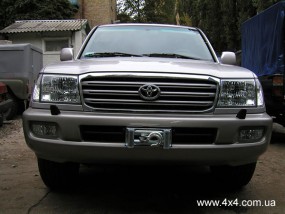 Установка лебедки WARN в оригинальный бампер Toyota Land Cruiser 100